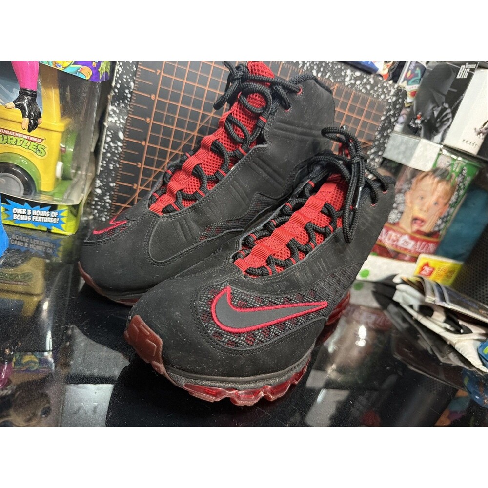 Nike Air Max Jr Griffey Black Varsity Red 442478-002 Men's Size 9 Sneakers